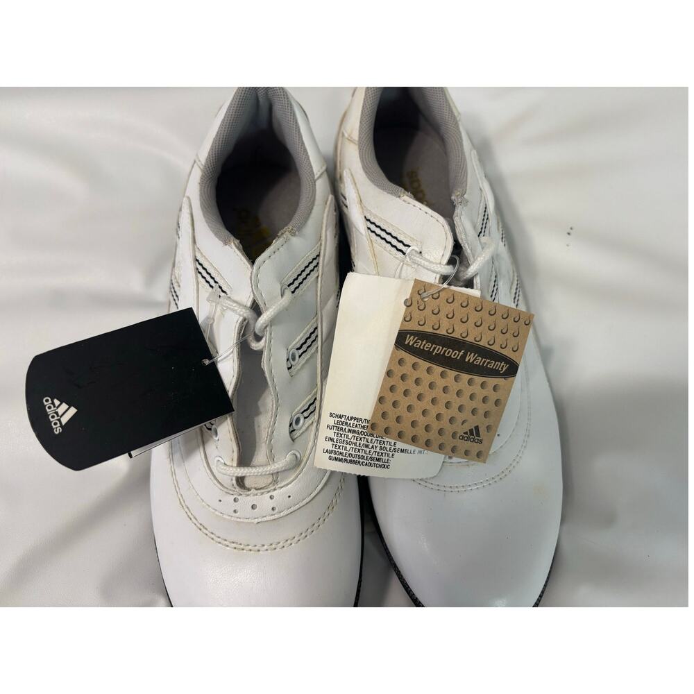 NWT Adidas Tour Dry W II ladies golf shoe waterproof leather, spike bottom, Sz7